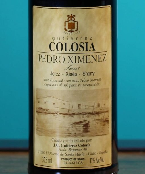 Pedro Ximénez Dulce Gutiérrez Colosia Dulce Jerez Sherry Comprar Vino Online Vendimia Seleccionada